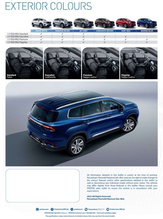 Proton X90 SUV launched, priced from RM123,800 to RM152,800 – 6 or 7 seats, 1.5L TGDi 48V mild-hybrid