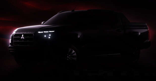 Mitsubishi Triton 2023 – teaser rasmi di siar, muncul di Thailand pada 26 Julai ini dengan rekaan ‘Beast Mode’