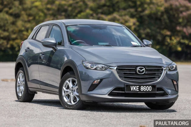 2023 Mazda CX-3 1.5L Core in Malaysia – entry-level variant with 114 hp, 149 Nm; CBU Thailand; fr RM108k