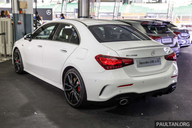 Mercedes-AMG A35 Sedan CKD facelift 2023 – harga anggaran RM354,000, 306 PS/400 Nm, MHEV 48V