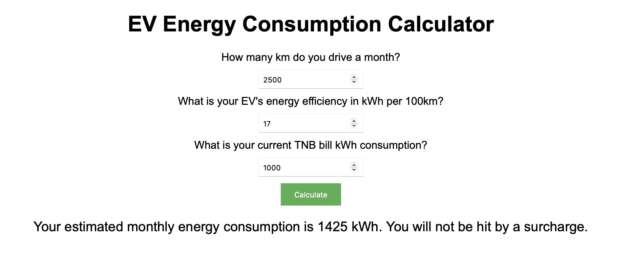 Will buying an electric car cause your entire TNB bill to be hit with the RM0.10 per kWh ICPT surcharge?