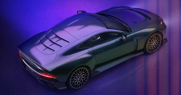 Aston Martin Valour – 715 PS/753 Nm 5.2 litre biturbo V12 with six-speed manual, LSD; limited to 110 units
