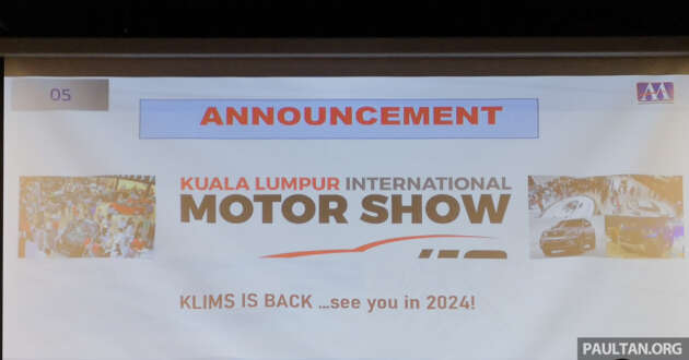 KLIMS 2024 – MAA confirms motor show for next year