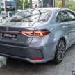 2023 Toyota Corolla updated in Malaysia – new 12.3-inch instrument display, USB-C, wheels; from RM140k