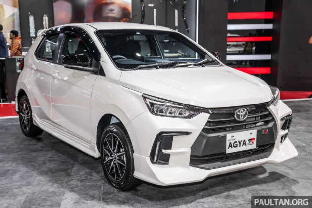 GIIAS 2023: Toyota Agya GR Sport, G on display – Axia sister from RM53k; TGRI racing versions also present