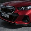 2024 BMW 5 Series G60 with M Performance Parts – live pics of carbon bodykit, 21′ cross-spoke wheels