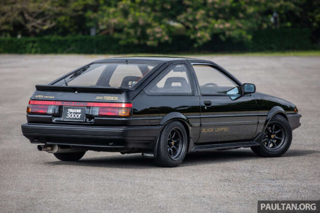 Toyota AE86 Sprinter Trueno GT-Apex Black Limited – 1 dari 400 unit dalam dunia, restorasi macam baru!