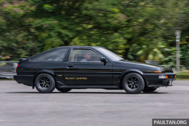 Toyota AE86 Sprinter Trueno GT-Apex Black Limited – 1 dari 400 unit dalam dunia, restorasi macam baru!