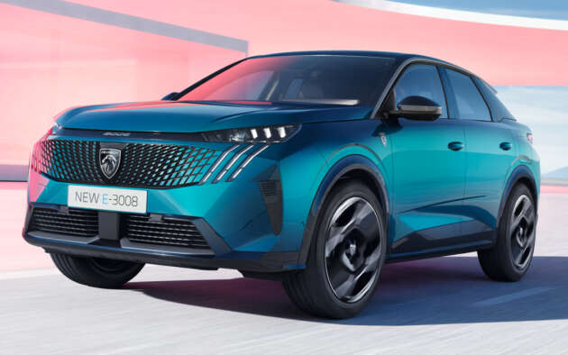 Peugeot e-3008 EV diperkenal – varian satu motor dan dua motor, bateri sehingga 98 kWh, jarak gerak 700 km