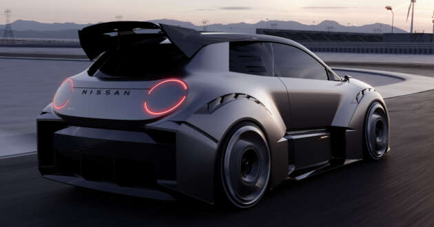 Nissan Concept 20-23 debuts – electric hot hatch with scissor doors, plenty of aero, race-inspired interior