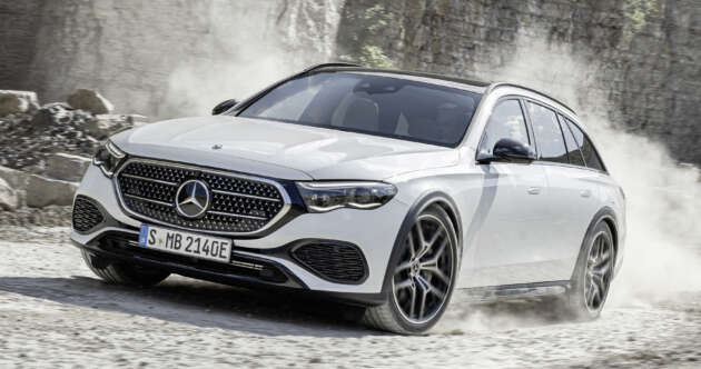 X214 Mercedes-Benz E-Class All-Terrain debuts – taller estate packs electrified petrol, diesel powertrains