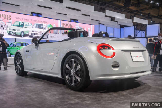 Daihatsu Vision Copen – RWD; 1.3 engine, dimensions no longer kei car; a proper compact sports car now