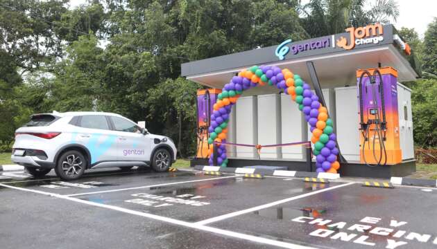 PLUS and Gentari launch modular DC fast charger with battery energy storage at Behrang lay-by northbound