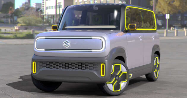 Suzuki eWX concept revealed for Japan Mobility Show – EV kei wagon with quirky design and 230 km range