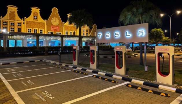 Tesla Supercharging Station at Freeport A’Famosa Outlet Melaka now open – 20 DC chargers in M’sia now