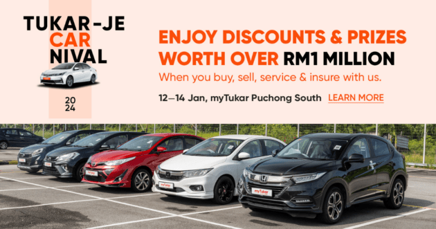 Saksikan sendiri pelbagai jenis kenderaan di Tukar-Je CARnival oleh myTukar di Puchong South 12-14 Jan