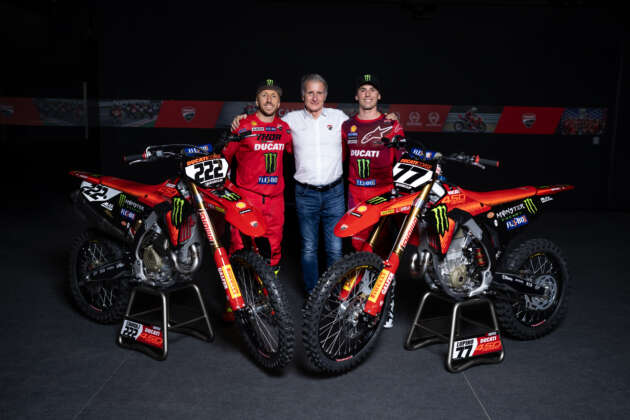 Ducati Corse R&D – Factory MX Team makes 2024 debut, Ducati Desmo450 MX shown in race livery