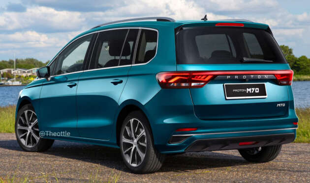Proton M70 rendered – should the carmaker make a compact MPV that is smaller than the current Exora?
