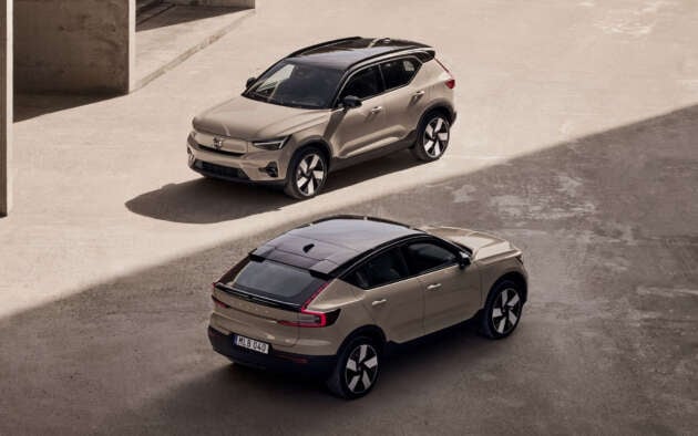 Volvo XC40 Recharge EV renamed to EX40; C40 is now EC40 – 442 PS Performance upgrade pack introduced