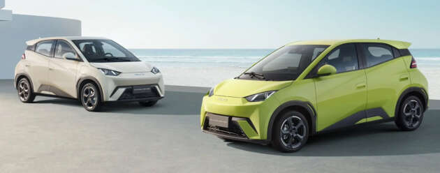 BYD Dolphin Mini – renamed Seagull for international markets; up to 380 km EV range, fr RM105k in Uruguay