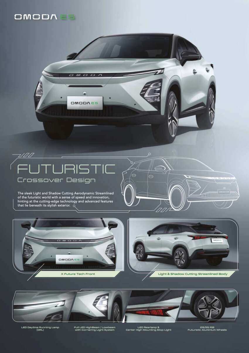 Chery Omoda E5 EV launched in Malaysia – 430 km range, 7.6s, 8yr batt warranty, CKD Q2 2024, RM147k 1737297