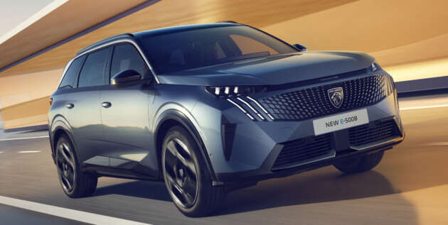 Peugeot e-5008 EV didedah — SUV 7-tempat duduk, satu/dua motor, bateri 98 kWj, jarak hingga 660 km