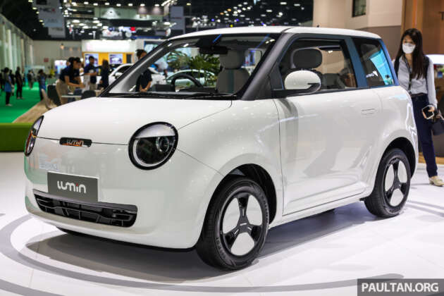 Bangkok 2024: Changan Lumin launched – cute 2-door city EV, 28 kWh, 301 km range, DC optional, fr. RM62k