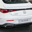 2024 Mercedes-Benz CLE300 4Matic Coupé in Malaysia – 259 PS/400 Nm MHEV, rear-wheel steer; RM519k