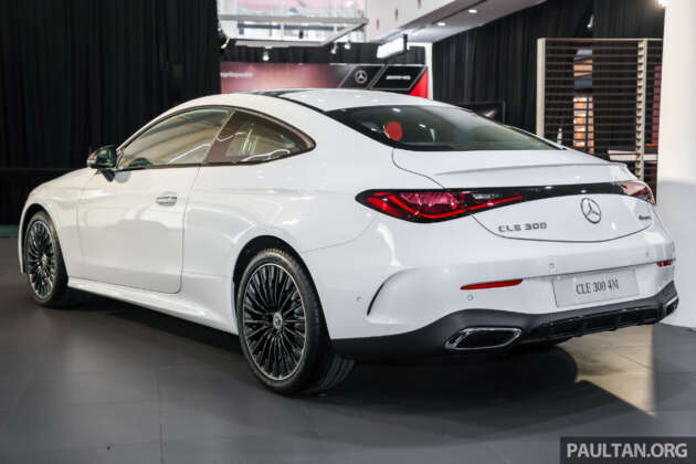 Mercedes-Benz CLE300 Coupe 4Matic 2024 di Malaysia — enjin 2.0T mild-hybrid, 259 PS/400 Nm; dari RM526k