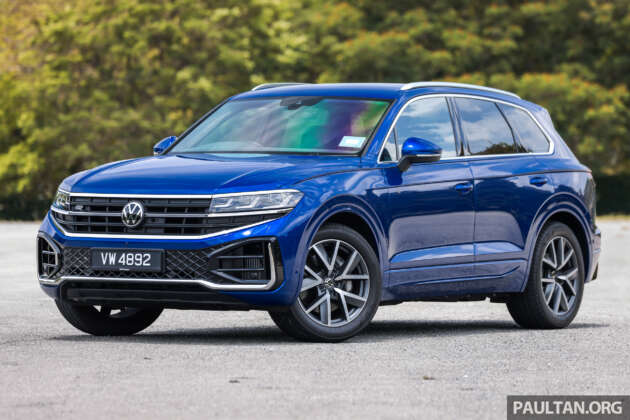 2024 Volkswagen Touareg R-Line on display at Volkswagen Tour at 1 Utama New Wing until April 21