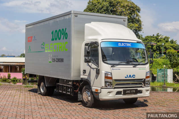 JAC i75 EV light duty truck in Malaysia – 210 km range NEDC, 120 kW DC charging; from RM266,800 OTR