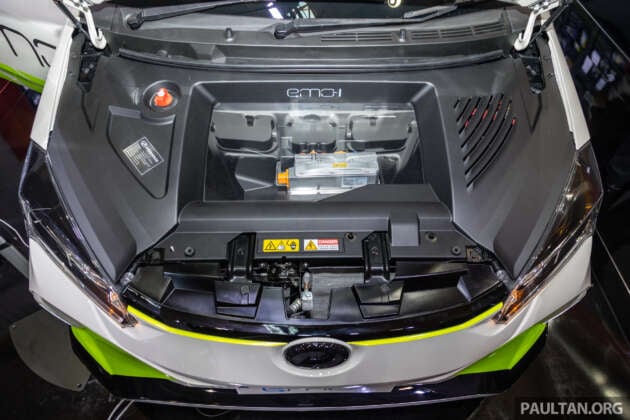 Perodua emo-1 EV Concept — Myvi elektrik dengan 68 PS/220 Nm, bateri 55.7 kWh, jarak perjalanan 350 km