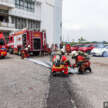 EV fire blanket demonstrated by Fire and Rescue department of Malaysia – suitable for most vehicles