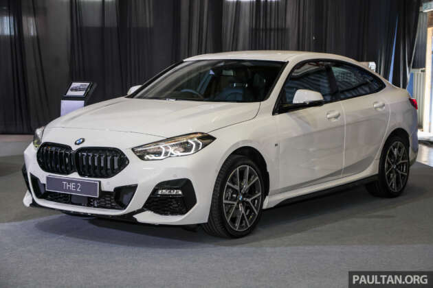BMW 218i Gran Coupe Final Edition — kemasan hitam berkilat, rim jejari-Y, pad pengecas; harga lebih RM5k