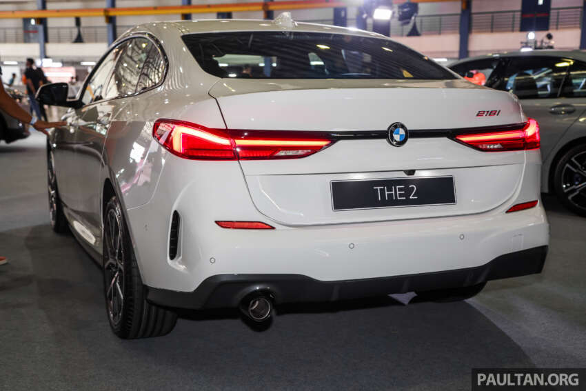 BMW 218i Gran Coupe Final Edition – gloss black trim, Y-spoke rims, charging pad, 10 speakers, RM5k more 1776574