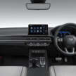 2024 Honda Civic facelift for Japan – hatchback only; new RS variant with six-speed manual, 1.5T added