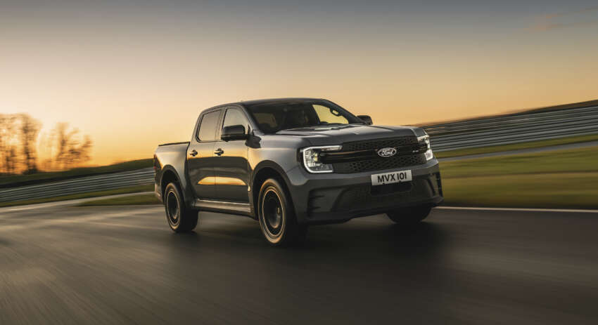 2025 Ford Ranger MS-RT in Thailand – race-style bodykit, 40 mm lower, 3.0L V6 turbodiesel, RM225,400 1853320