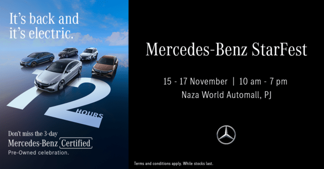 Mercedes-Benz StarFest – wide selection of 100 pre-owned EQ models at great prices, November 15-17