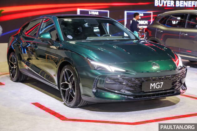 MG7 previewed at KLIMS 2024 – sporty D-segment fastback sedan; ADAS; 261 PS 2.0T or 188 PS 1.5T