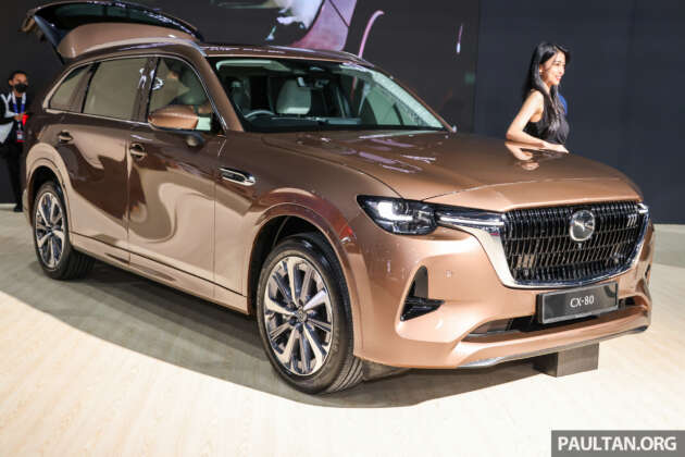 Mazda CX-80 dipamer di KLIMS 2024 – SUV 7-tempat duduk, penjana kuasa PHEV; pengganti CX-8, CX-9