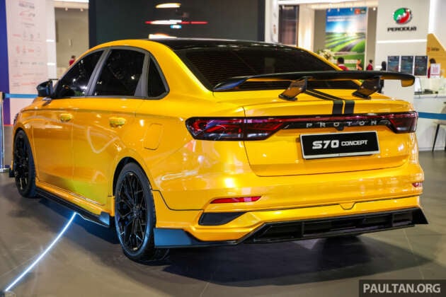 Proton S70 Concept at KLIMS with bodykit, yellow wrap – previews sportier R3 edition or accessories?