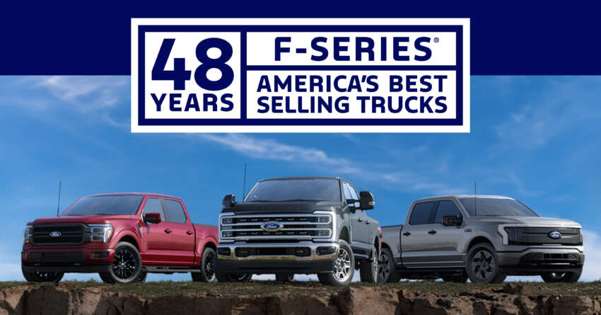Ford F-Series is America’s best-selling truck for 48th year in a row – over 33 million units sold since 1977 1867431