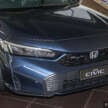 2025 Honda Civic facelift – new Canyon River Blue Metallic exterior colour replaces Lunar Silver Metallic