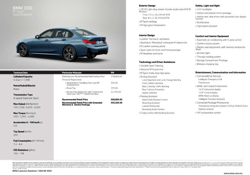 2025 BMW 3 Series in Malaysia – 2nd G20 update adds flat-bottomed steering wheel, new tech, from RM273k 1874492