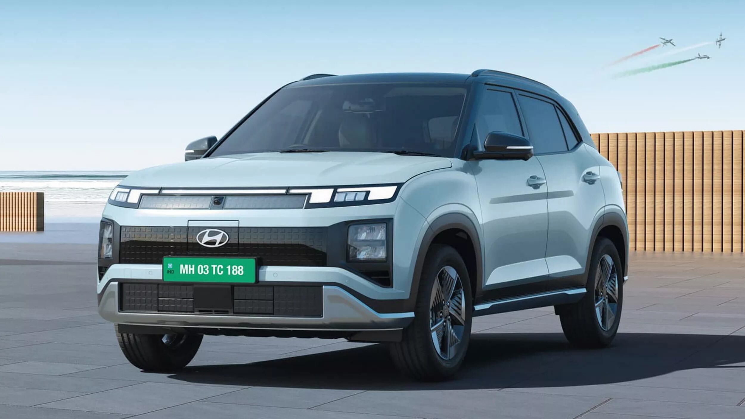 Hyundai Creta Electric unveiled in India – up to 473 km range, i-Pedal, NFC digital key, inside and outside V2L