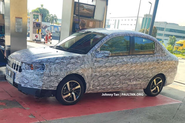 2025 Proton Saga MC3 spotted with ADAS camera