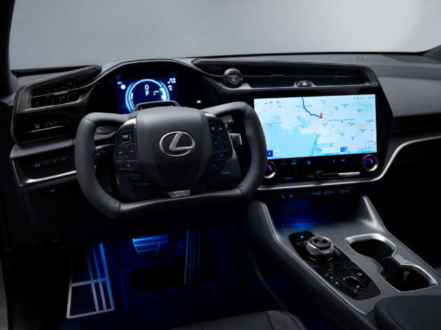 2025 Lexus RZ debuts – new 550e F Sport, steer-by-wire, simulated manual shifts; up to 575 km EV range