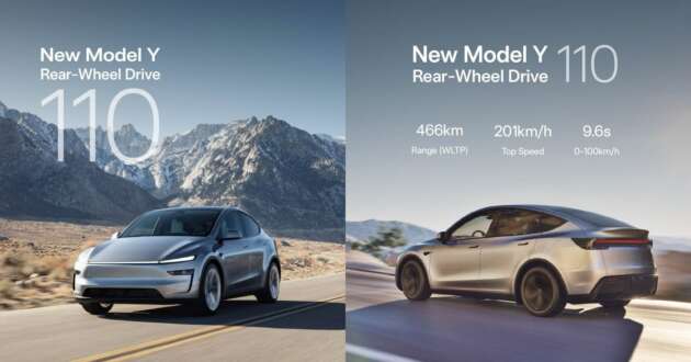 Tesla Model Y Juniper gets new Cat A COE-friendly variant in Singapore – just 150 PS/110 kW; fr RM342k