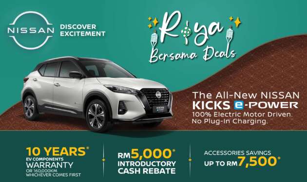 Nissan Raya deals with 0% instalment plan or up to RM30,950 of savings – Kicks e-Power SUV included