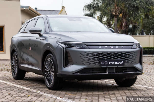 Omoda C9 PHEV by Jaecoo – AWD, 598 PS, 150 km EV range, 1,100 km total range, Malaysia launch possible